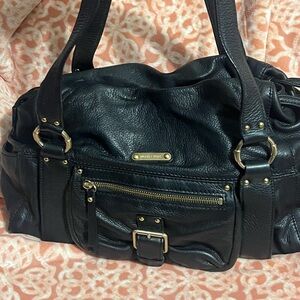 MICHAEL Michael Kors Black Shoulder Bag with Gold Details